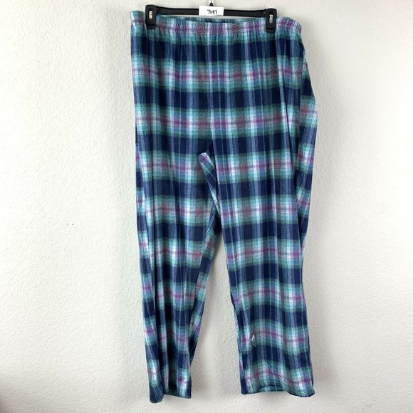 plus size plaid pajama pants